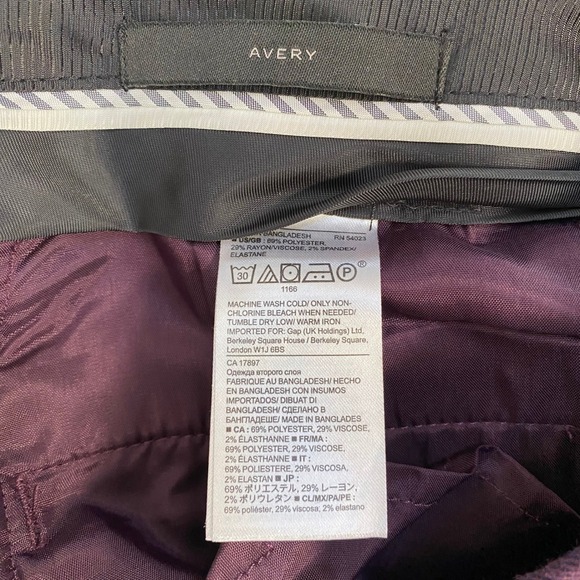 Banana‎ Republic Avery Women's Pant Plum Size 8 - Picture 5 of 5